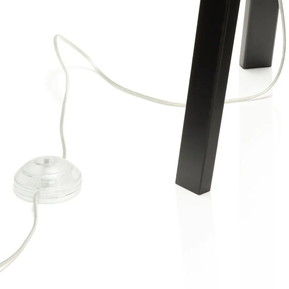 Vloerlamp Emi met driepoot en 2-kleurige lampenkap