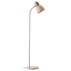 Vloerlamp Erena, draaibare kop, lichtroze