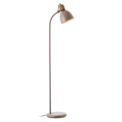 Vloerlamp Erena, draaibare kop, taupe
