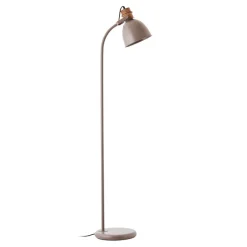 Vloerlamp Erena, draaibare kop, taupe