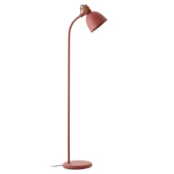Vloerlamp Erena, draaibare kop, rood