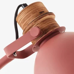 Vloerlamp Erena, draaibare kop, rood