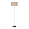 Vloerlamp Feniglia met linnen kap naturel