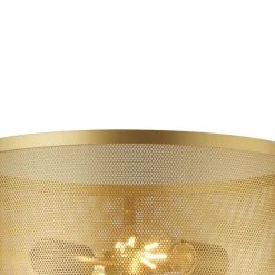 Vloerlamp Fishnet, goud