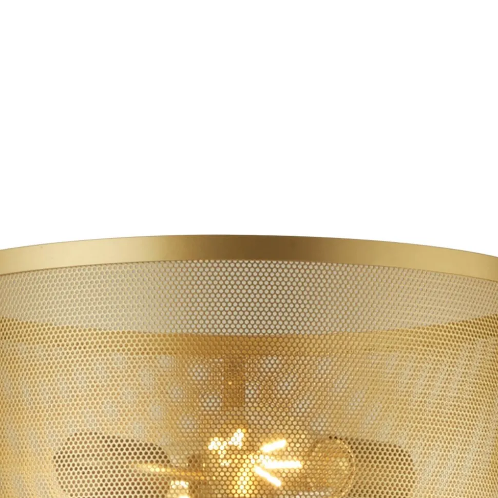 Vloerlamp Fishnet, goud