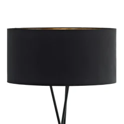 Vloerlamp Fondachelli met zwart kap