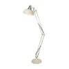Vloerlamp Goliath, crème, metaal, E27, 170 cm, verstelbaar