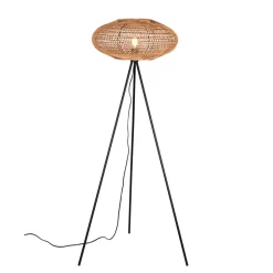 Vloerlamp Hedda van sisal en metaal