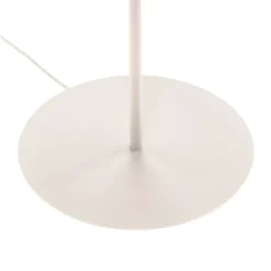 Vloerlamp Helen met textiel kap wit-goud