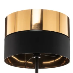 Vloerlamp Hilton, zwart/goud
