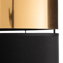 Vloerlamp Hilton, zwart/goud