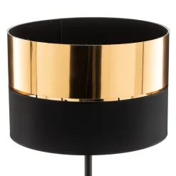 Vloerlamp Hilton, zwart/goud