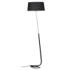 Vloerlamp Hotel met stoffen kap in zwart
