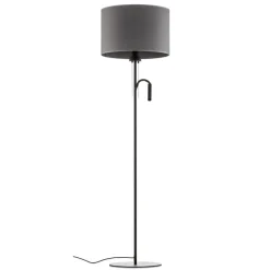 Vloerlamp Hotel Plus - grijze kap en leeslamp