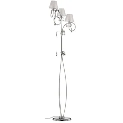 Vloerlamp Jacqueline, 3-lamps, wit