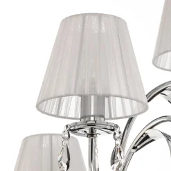 Vloerlamp Jacqueline, 3-lamps, wit