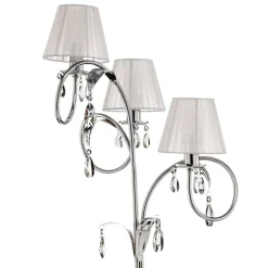 Vloerlamp Jacqueline, 3-lamps, wit
