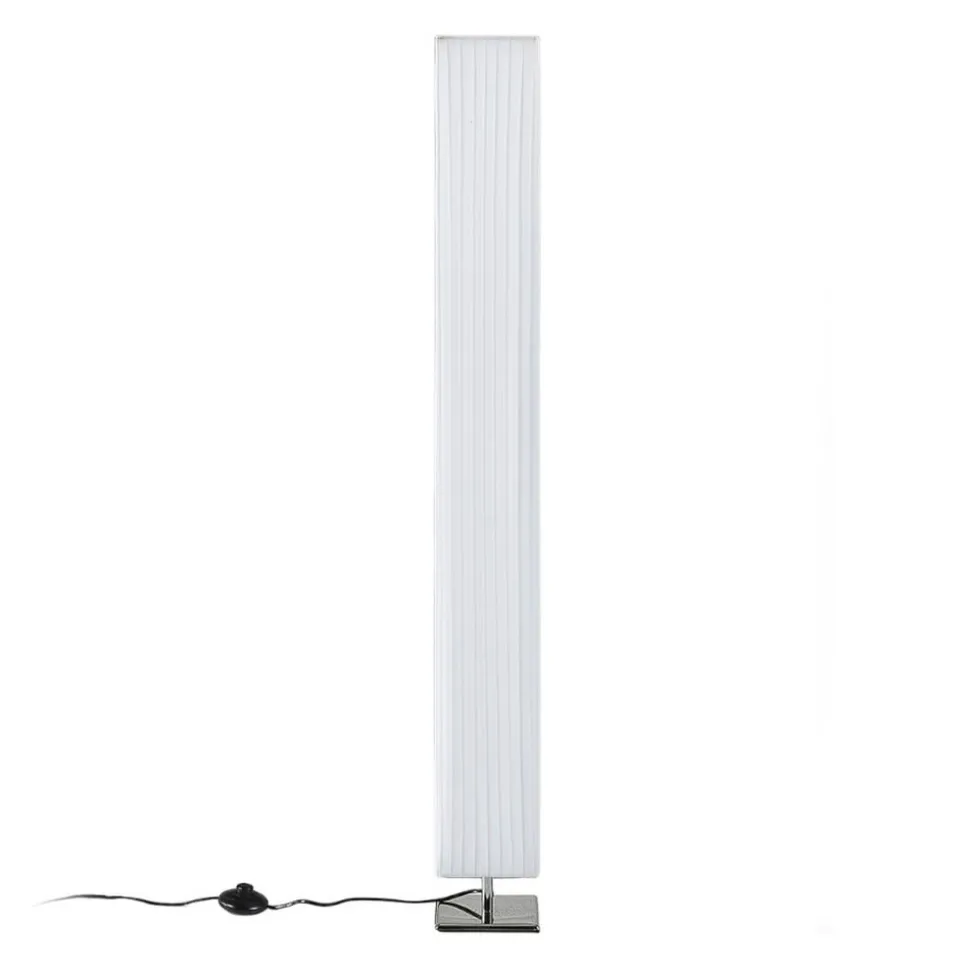 Vloerlamp Janno, wit, textiel, metaal, 120cm, E27