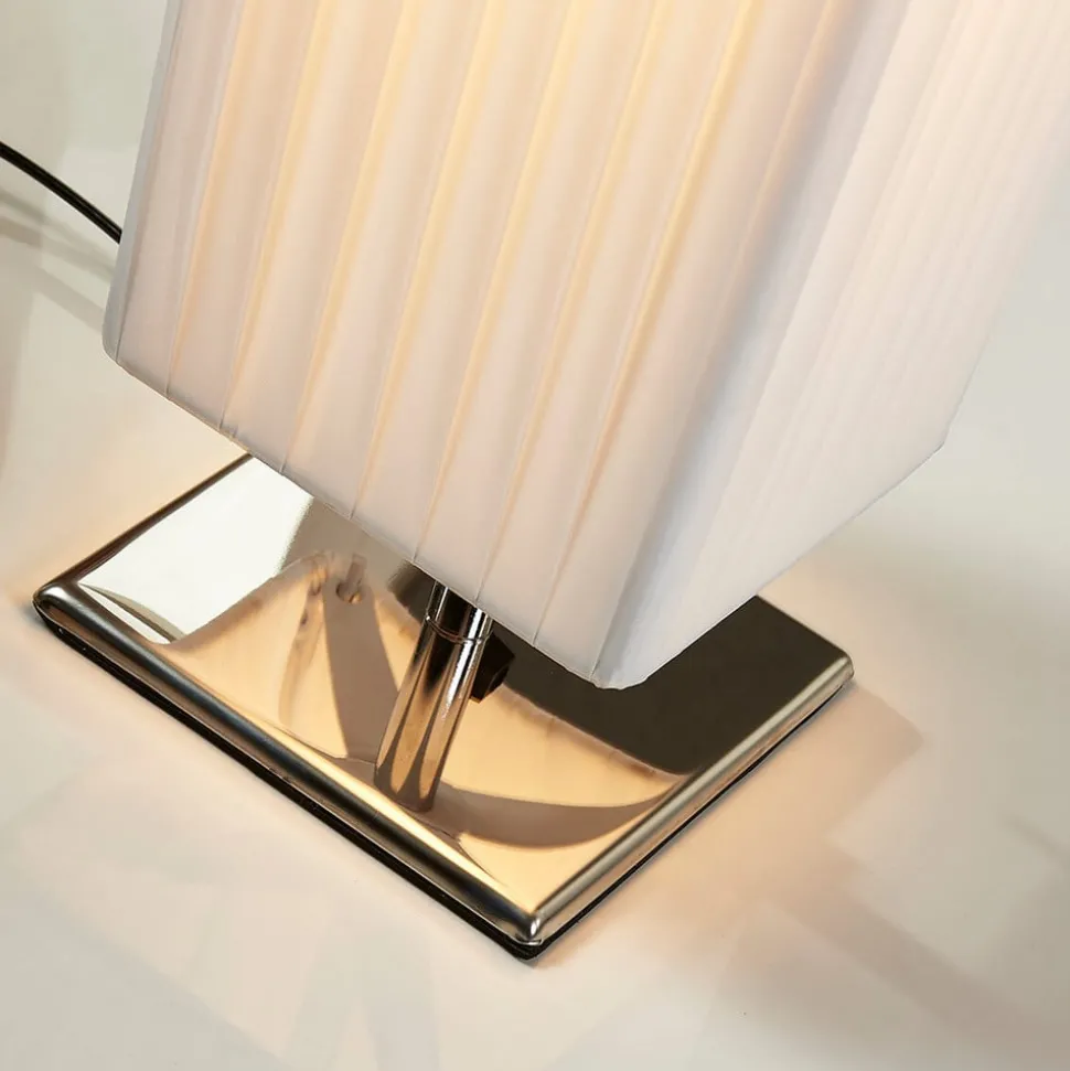 Vloerlamp Janno, wit, textiel, metaal, 120cm, E27