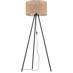 Vloerlamp Juta met driepoot