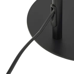 Vloerlamp Kaida, zwart, metaal