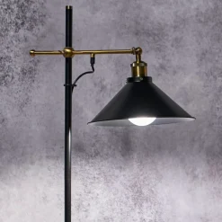 Vloerlamp Lenius met beweegbare kap