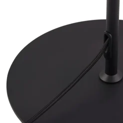 Vloerlamp Lindby Edion, zwart, metaal