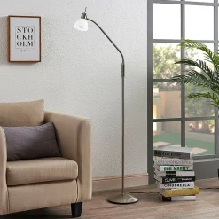 Vloerlamp Lindby Gwendolin, 160 cm, glas, E14, verstelbaar