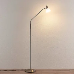 Vloerlamp Lindby Gwendolin, 160 cm, glas, E14, verstelbaar