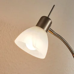 Vloerlamp Lindby Gwendolin, 160 cm, glas, E14, verstelbaar