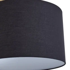 Vloerlamp Lindby, zwart/goud, marmer, 153cm