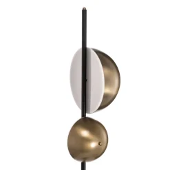 Vloerlamp LM-9113-2BSY, zwart, metaal, 180 cm hoog, E14