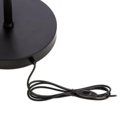 Vloerlamp LM-9113-2BSY, zwart, metaal, 180 cm hoog, E14