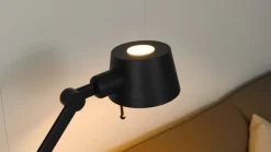 Vloerlamp Lucande Silka, hoogte 173 cm, zwart, metaal