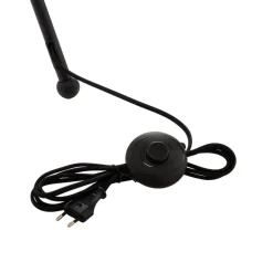 Vloerlamp Lucande Sotiana, 3 glazen bollen, zwart