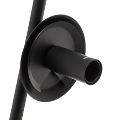 Vloerlamp Lucande Sotiana, 3 glazen bollen, zwart