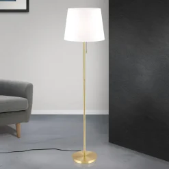 Vloerlamp Ludwig, antiek messing