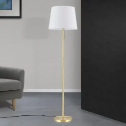 Vloerlamp Ludwig, antiek messing