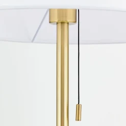 Vloerlamp Ludwig, antiek messing