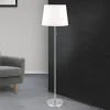 Vloerlamp Ludwig, mat nikkel