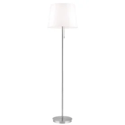 Vloerlamp Ludwig, mat nikkel