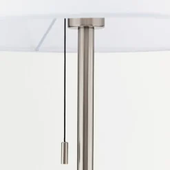 Vloerlamp Ludwig, mat nikkel