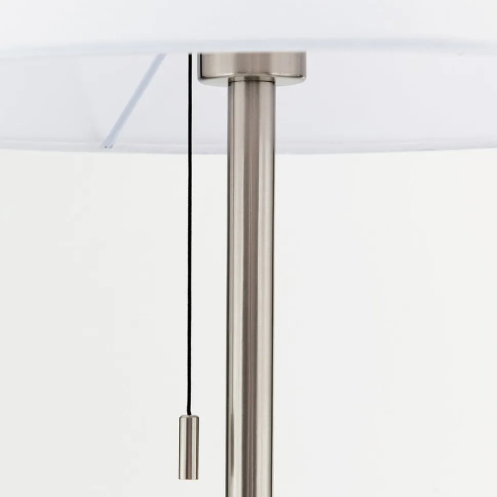 Vloerlamp Ludwig, mat nikkel