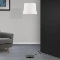 Vloerlamp Ludwig, mat zwart