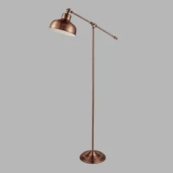 Vloerlamp Macbeth van metaal in trendy koper