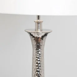 Vloerlamp Maestro, wit/zilver