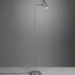 Vloerlamp Marley, nikkel, hoogte 151 cm, metaal