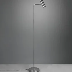 Vloerlamp Marley, nikkel, hoogte 151 cm, metaal