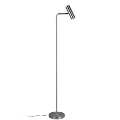 Vloerlamp Marley, nikkel, hoogte 151 cm, metaal