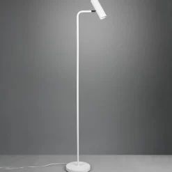 Vloerlamp Marley, wit, hoogte 151 cm, metaal